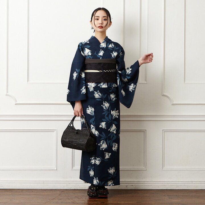 楽天市場】浴衣単品「 モクレン 」公式 ふりふ 日本製 洗える ゆかた 