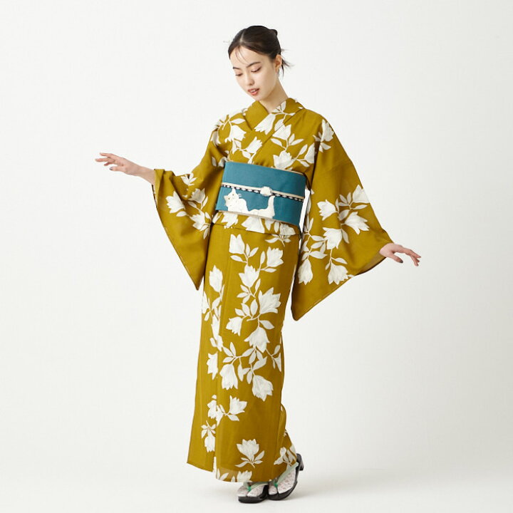 楽天市場】浴衣単品「 モクレン 」公式 ふりふ 日本製 洗える ゆかた 