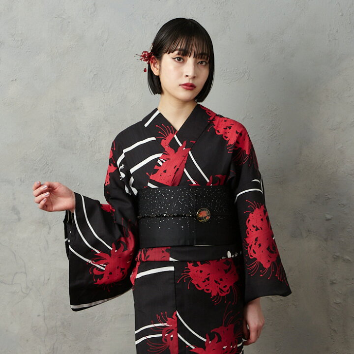 楽天市場】浴衣単品「NaturalFurifu 曼珠沙華」公式 ふりふ ゆかた  