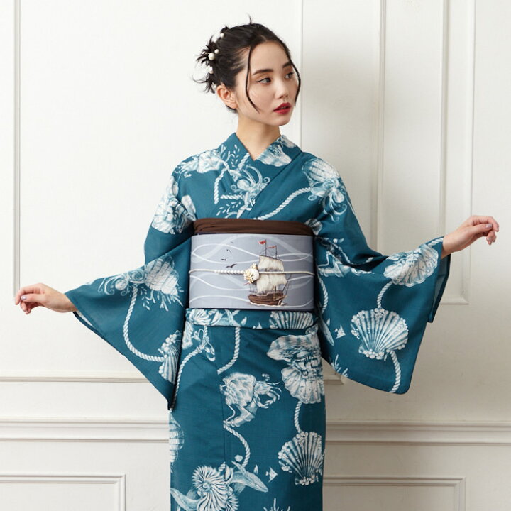 楽天市場】半巾帯「 海の夢 」公式 ふりふ 浴衣帯 着物 帯 半幅帯 半巾  