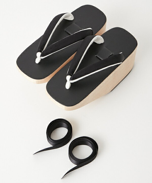 楽天市場】リボンぽっくり下駄公式 ふりふ ぽっくり 下駄 レトロ 23  