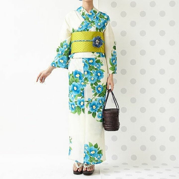 楽天市場】浴衣単品「 ガーデンカメリア 」公式 ふりふ 日本製 洗える 
