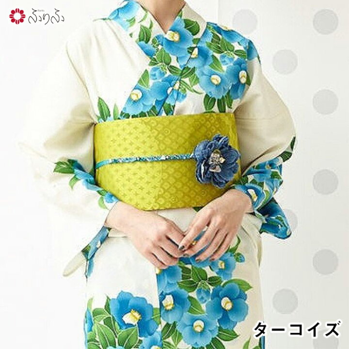 楽天市場】浴衣単品「 ガーデンカメリア 」公式 ふりふ 日本製 洗える 