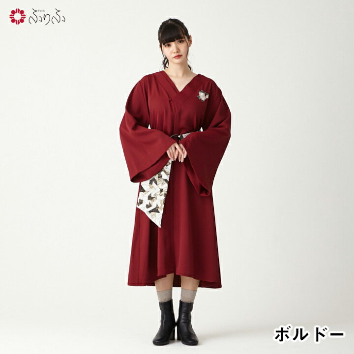 楽天市場】【セール30%オフ】NaturalFurifu 着物風ワンピース+帯地 