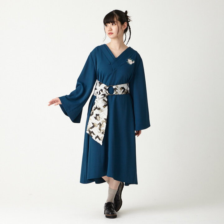 楽天市場】【セール30%オフ】NaturalFurifu 着物風ワンピース+帯地 