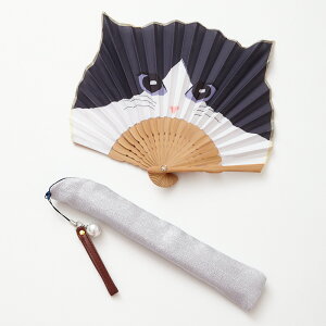 CAT扇子公式 ふりふ せんす センス うちわ コンパクト 暑さ対策 エコグッズ 浴衣小物 花火大会 夏祭り ケース付き 袋つき 猫 ねこ ネコ neko 猫耳 浴衣 夏小物 プレゼント 花以外 ギフト 雑貨 キ