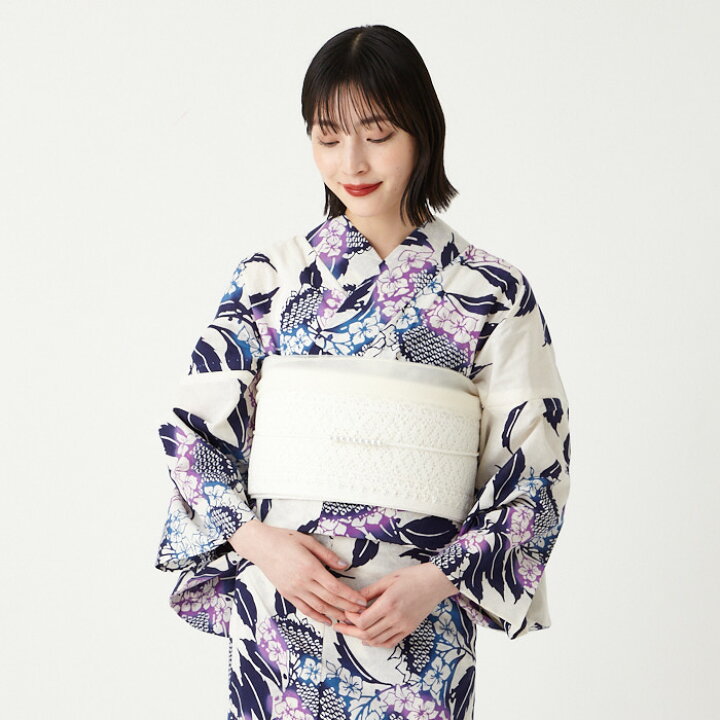 楽天市場】浴衣単品「 注染 額紫陽花 」公式 ふりふ 浴衣 レディース 