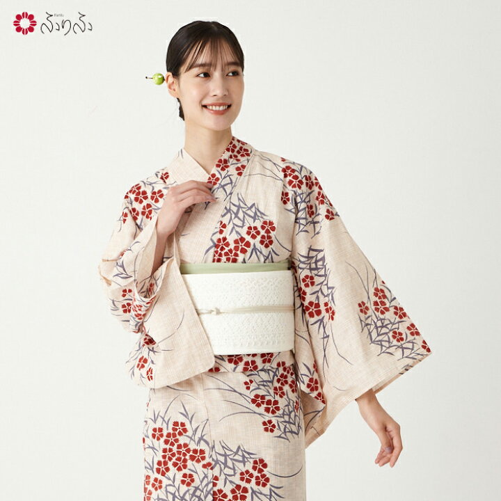 楽天市場】浴衣単品「 撫子 」公式 ふりふ 浴衣 レディース 簡単 