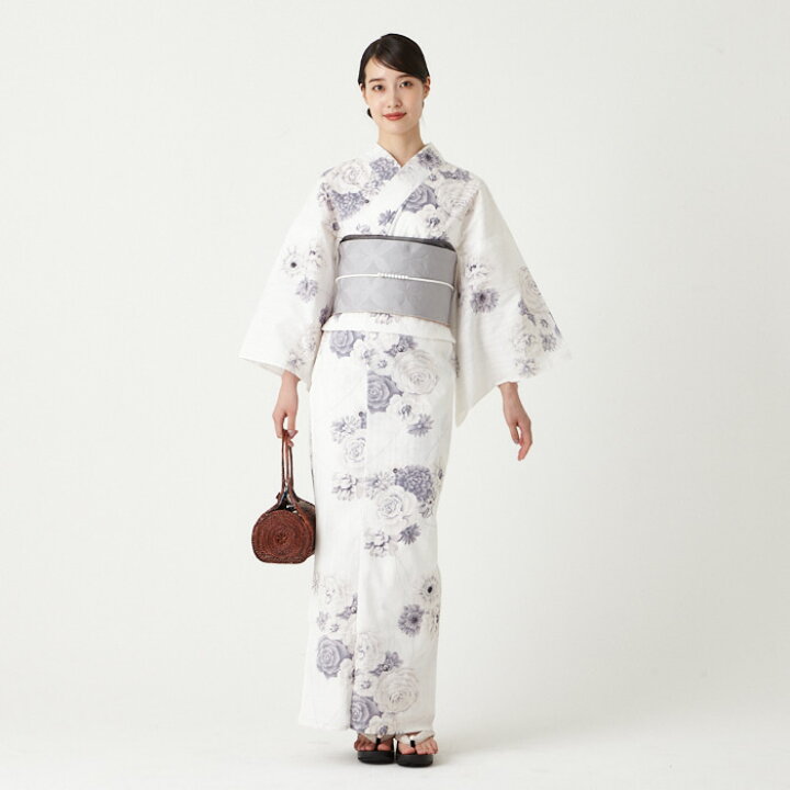 楽天市場】浴衣単品「 フラワーブーケ 」公式 ふりふ 浴衣 レディース 