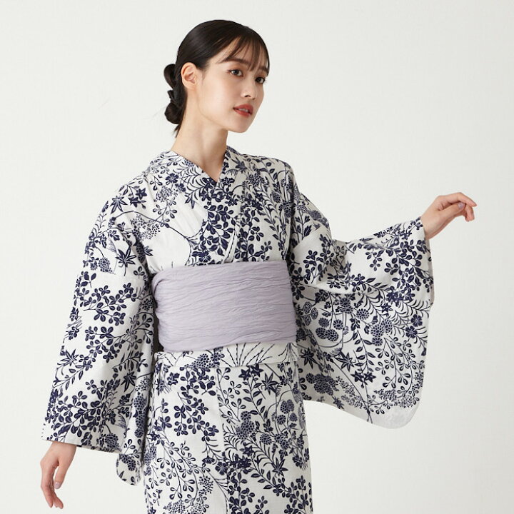 楽天市場】浴衣＋へこ帯＋着付け冊子3点セット公式 ふりふ 【WEB限定  