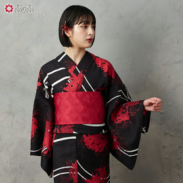 楽天市場】浴衣単品「 NaturalFurifu 曼珠沙華 part2 」公式 ふりふ 