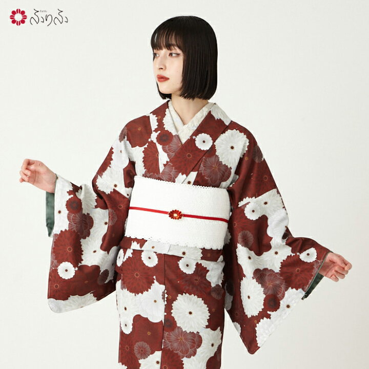 楽天市場】小紋単品「 フラワーギフト 」〜ドラマティックキモノ 