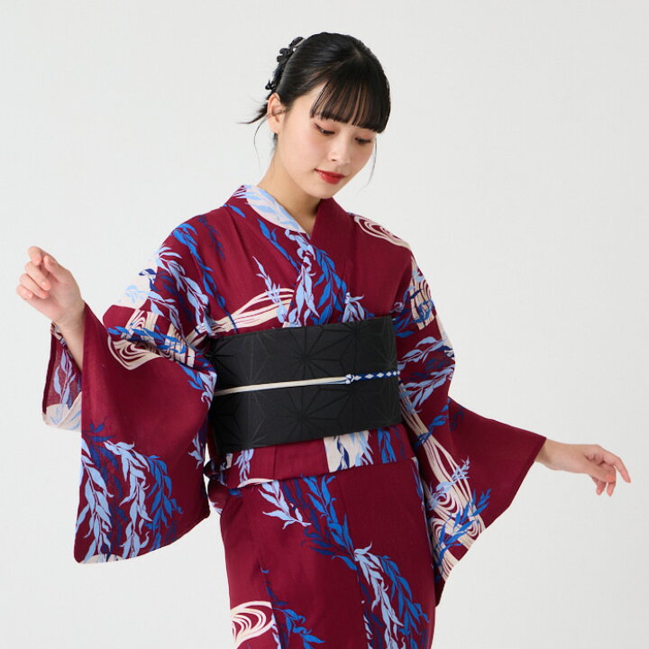 楽天市場】【セール50%オフ】浴衣単品「 NaturalFurifu 月と柳 」公式  