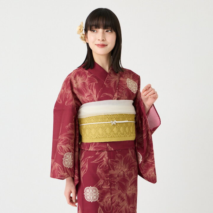 楽天市場】浴衣単品「 カサブランカ浴衣 」公式 ふりふ 日本製 ゆかた  