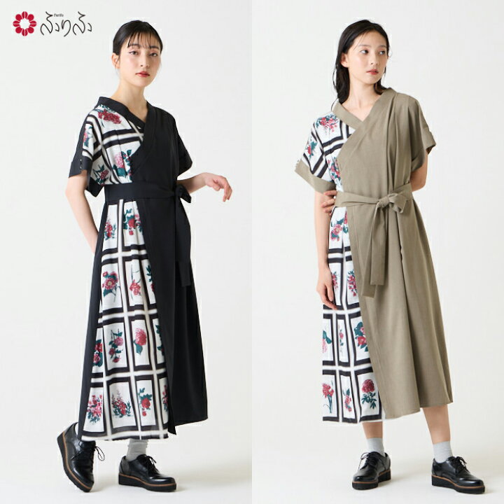 楽天市場】【セール40%オフ】花図鑑 ストレートカシュクールワンピース 