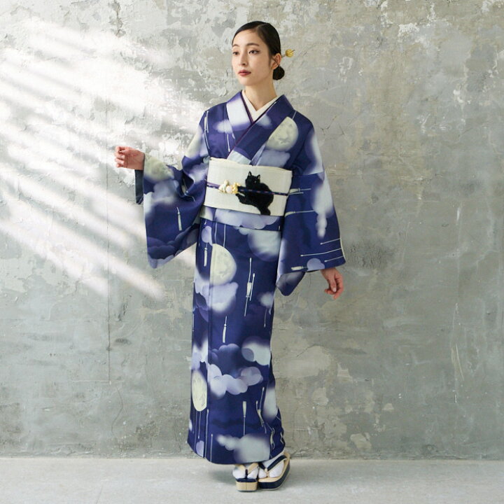 楽天市場】小紋単品「 お月見雲 」公式 ふりふ 公式 ふりふ 洗える 