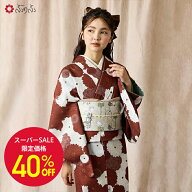 【スーパーSALE期間40%OFF&最大10%OFFクーポン】 小紋単品「 フラワーギフト 」〜ドラマティックキモノシ…