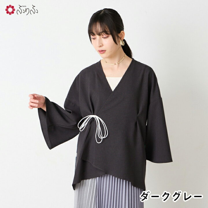楽天市場】しだれ桜 羽織風ブラウス公式 ふりふ カジュアル ブラウス 