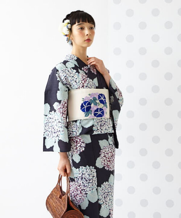 楽天市場】【セール30%オフ】浴衣帯 半巾帯「花丸朝顔」公式 ふりふ 