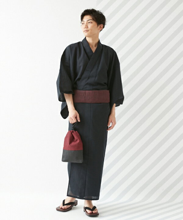 公式 ふりふ 単品 ギフト メンズ 浴衣 メンズ浴衣 無地