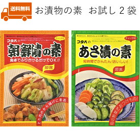 お漬物の素 お試し 2種 送料無料 朝鮮漬の素 あさづけの素 ポイント消化 朝鮮漬けの素 キムチ 浅漬 あさ漬 簡単 料理 から揚げ 下味 ピリ辛 唐辛子 とうがらし ガーリック にんにく 野菜 時短 漬物 万能調味料 調味料 韓国 一人暮らし 簡単