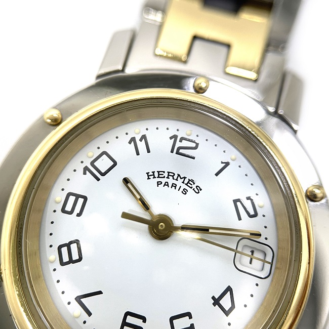 楽天市場】【送料無料】 エルメス 腕時計 クリッパー ホワイト