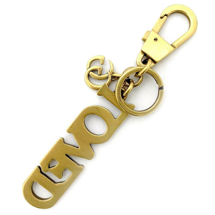 楽天市場】【送料無料】 グッチ キーホルダー チャーム ゴールド 