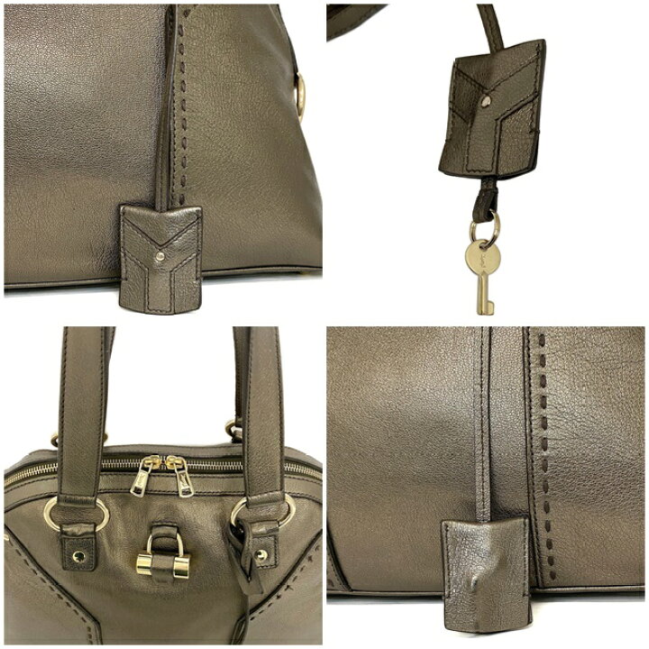 楽天市場】【送料無料】 イヴ サンローラン トート バッグ シャンパン 