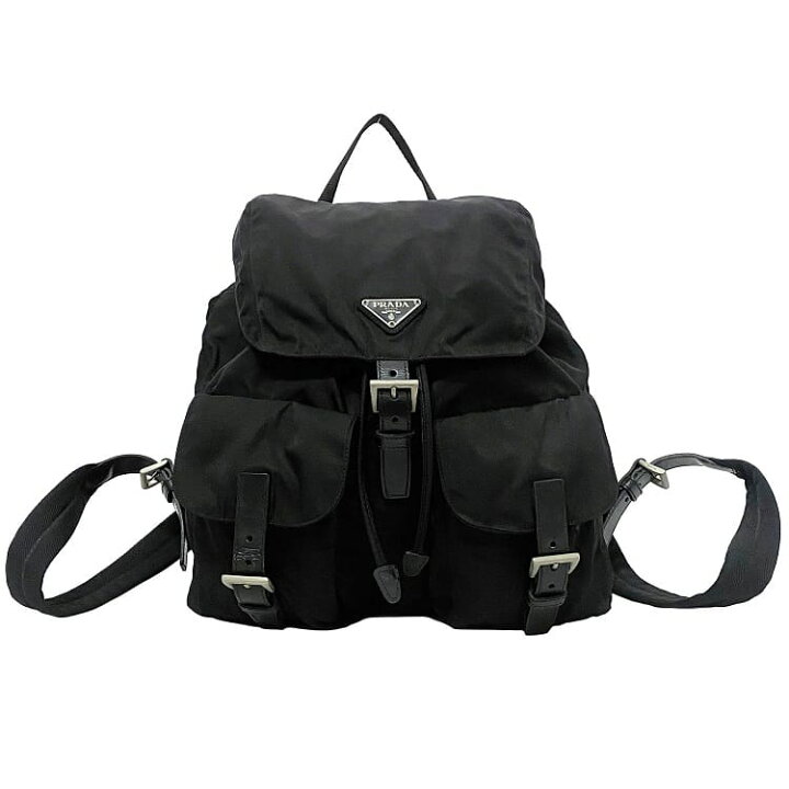 楽天市場】【送料無料】プラダ リュック ブラック NERO テスート B2811  