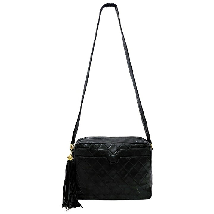 楽天市場】【送料無料】 シャネル ショルダーバッグ ブラック ゴールド  