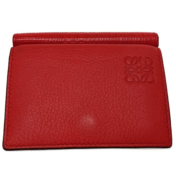 中古 良品 LOEWEロエベ オーストリッチ素材 よき オーガナイザー  