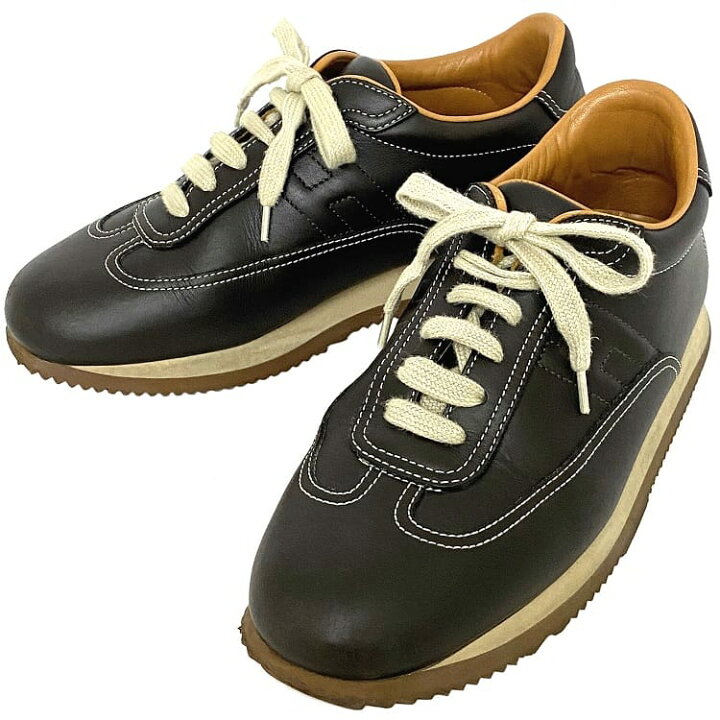 楽天市場】《美品》 HERMES エルメス Quick Leather Sneakers クイック 