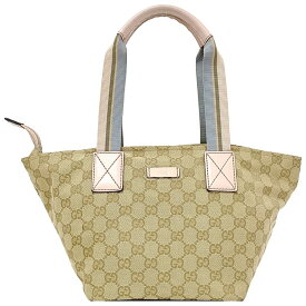 【送料無料】 グッチ ハンドバッグ ベージュ ピンク ブルー 131228 美品 キャンバス レザー 中古 GUCCI トートバッグ 軽量 GG ロゴ ヴィンテージ 定番 人気 総柄 パステル レディース マチ有 ミニトート お洒落 高級感 上品 カジュアル エレガント ブランド 本物 鑑定済み