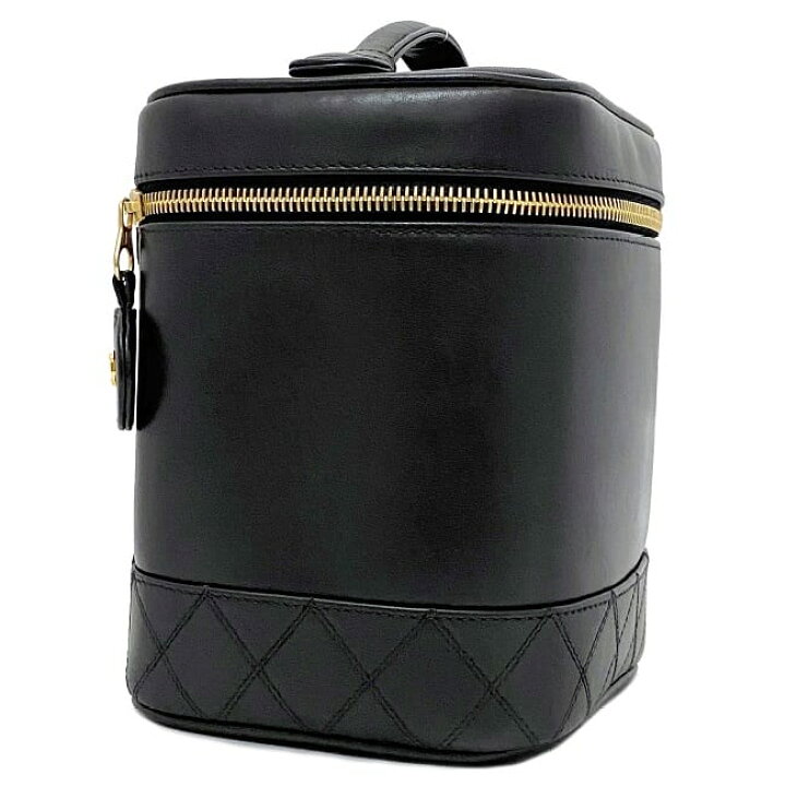 楽天市場】【送料無料】 シャネル バニティバッグ ブラック ゴールド  