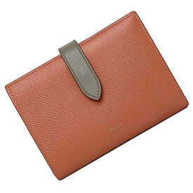 【送料無料】 セリーヌ ストラップ ウォレット レッド グレー アンティークローズ 美品 財布 レザー 中古 CELINE ホック 二つ折り シンプル ベルト 定番 人気 女性 レディース 無地 ロゴ ワンポイント 赤 高級感 上品 エレガンス 箱付き お洒落 本革 ブランド 本物 鑑定済み