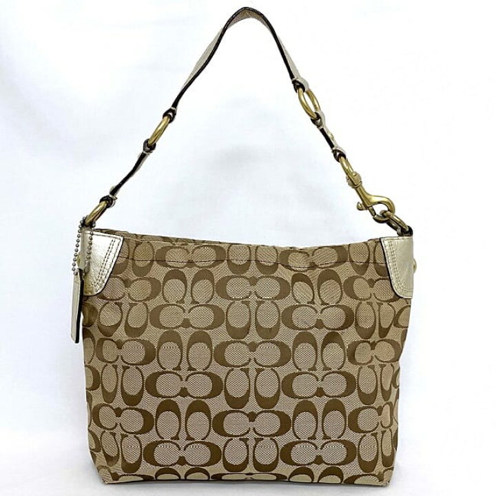 COACH Signature シグネチャー ワンショルダーバッグ フラワー COACH 