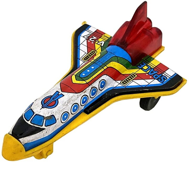 楽天市場】【送料無料】 スペースシャトル おもちゃ 飛行機 ブリキ  