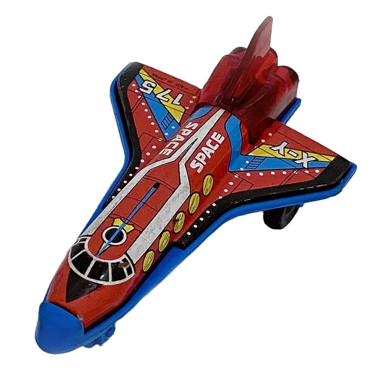 楽天市場】【送料無料】 スペースシャトル おもちゃ 飛行機 ブリキ