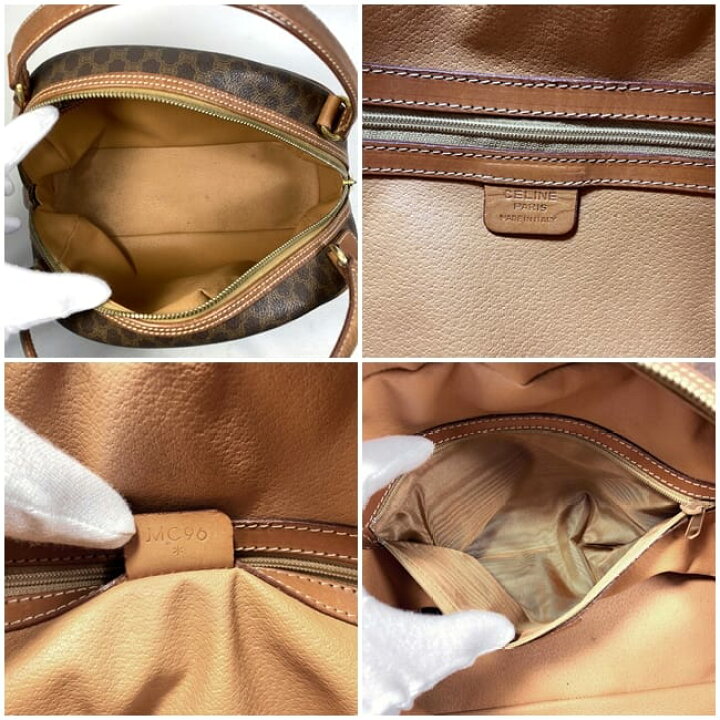 CELINE ハンドバッグ 【レア】マカダム ベルトデザイン ヴィンテージ  