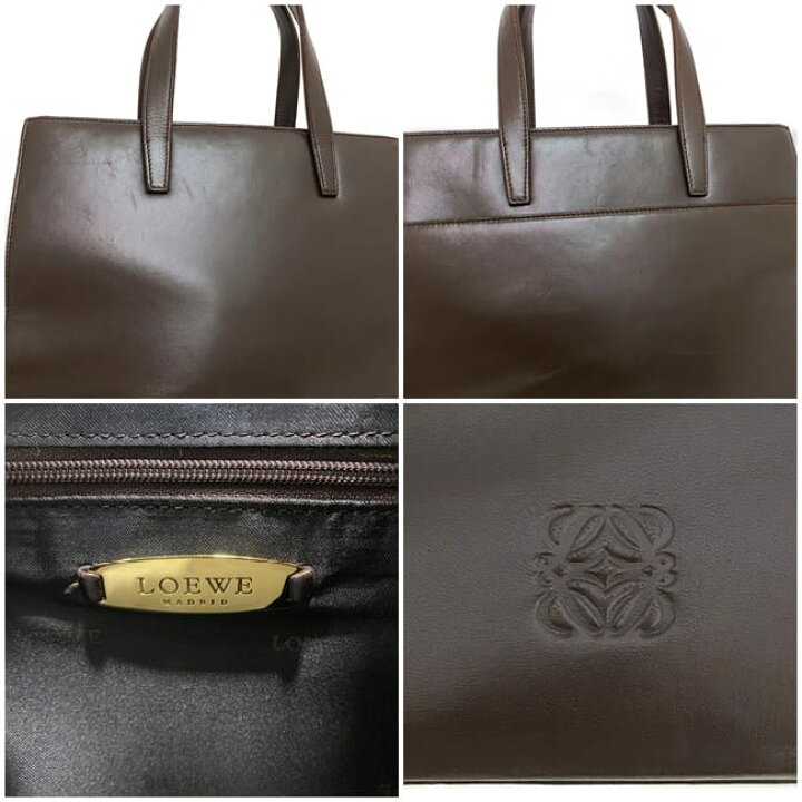 楽天市場】【送料無料】 ロエベ 2way バッグ ブラウン アナグラム 美品  