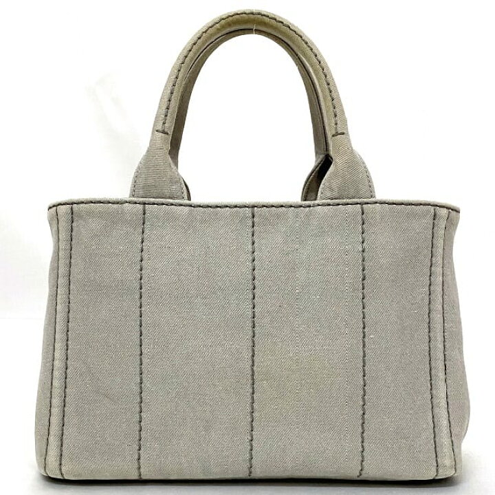 PRADA プラダ トートバッグ 2wayカナパトート グレー系 キャンバス  