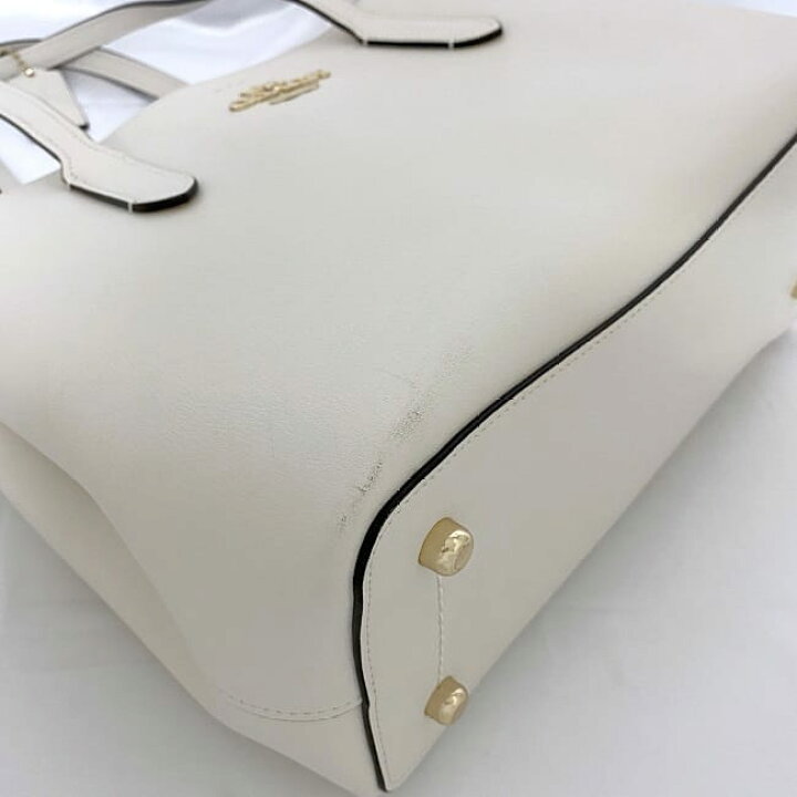 楽天市場】【送料無料】 コーチ トートバッグ ホワイト 48733 美品  