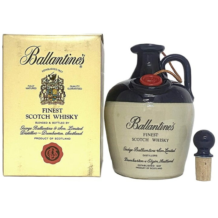 楽天市場】【送料無料】 バランタイン 陶器ボトル Ballantines FINEST 