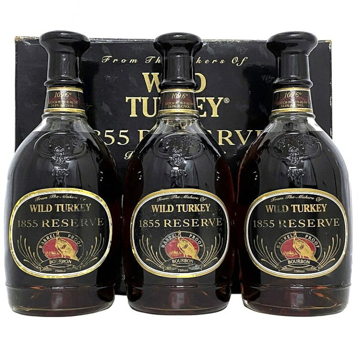 楽天市場】【送料無料】 ワイルドターキー 1855 リザーブ 3本セット  