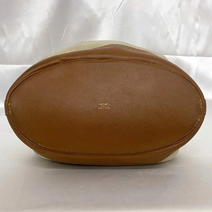 楽天市場】【送料無料】 エルメス 巾着 ショルダーバッグ ナチュラル 