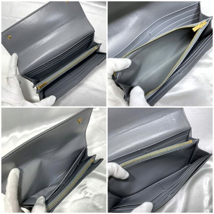 楽天市場】【送料無料】 セリーヌ 二つ折り 長財布 グレー 10B563BEL 