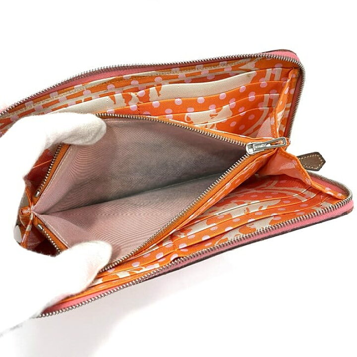 楽天市場】【送料無料】 エルメス 二つ折り 長財布 アザップ シルク 