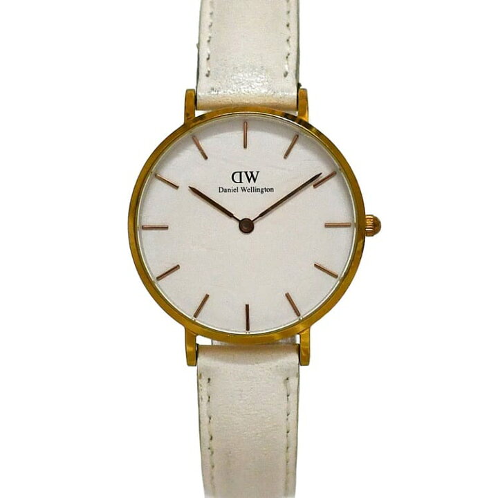 中古】Daniel Wellington(ダニエルウェリントン) 腕時計 はきだし 白