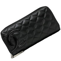 楽天市場】chanel ラウンドファスナー 長財布 黒の通販 