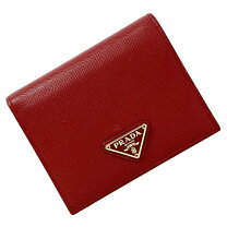 楽天市場】prada 財布 二つ折り 赤の通販 